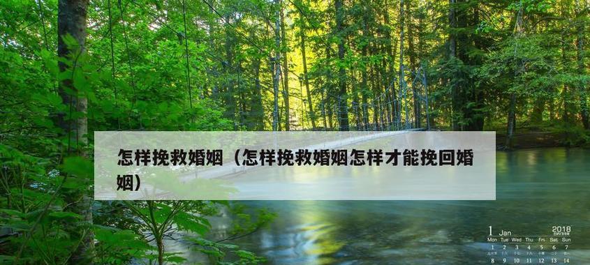 如何挽救婚姻中的第三者问题（重建夫妻关系、增强信任、化解矛盾）